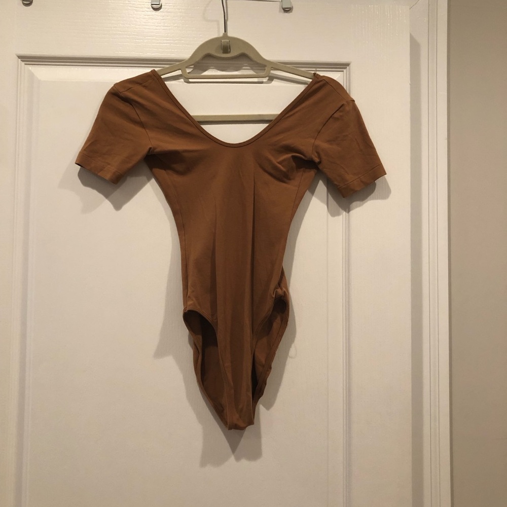 American apparel caramel bodysuit